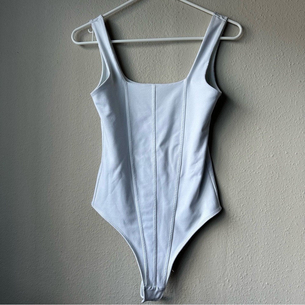 Double-Layered Seamless Fabric Corset Bodysuit